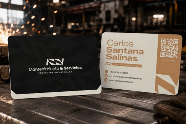 tarjetas presentación proketing modernas con qr para empresas